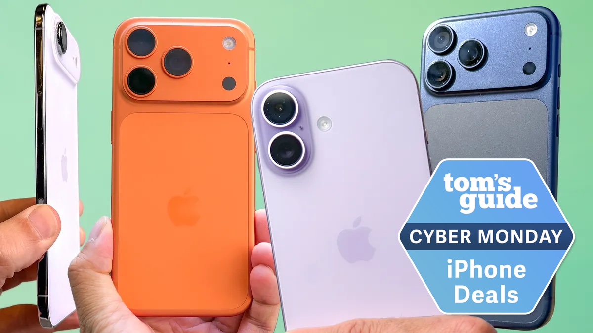 iPhone 17 models with Cyber Monday icon