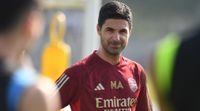 Arsenal manager Mikel Arteta during a training session at NAS Sports Complex on January 16, 2024 in Dubai, United Arab Emirates. (Photo by Stuart MacFarlane/Arsenal FC via Getty Images)