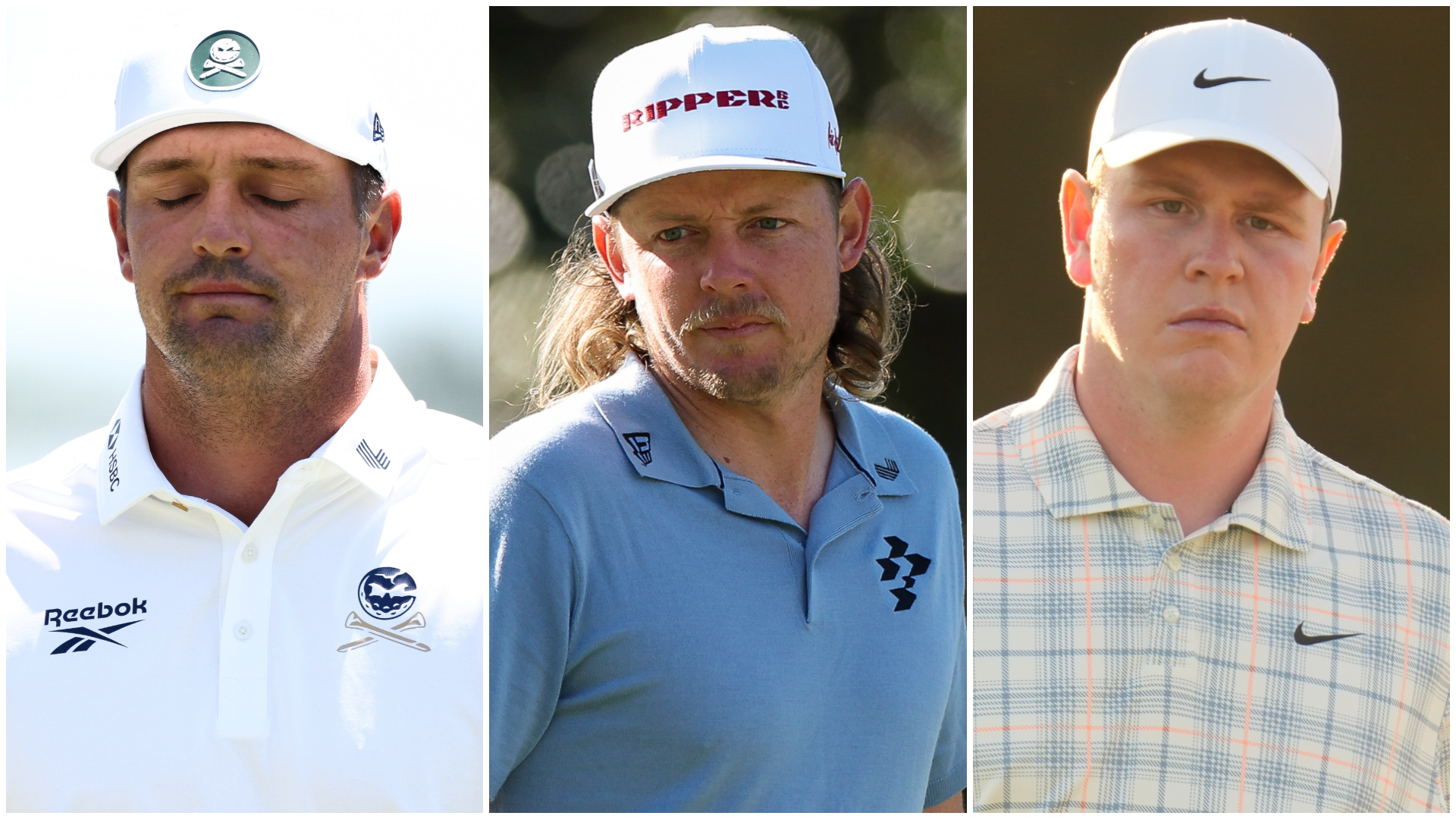 Bryson DeChambeau, Cameron Smith and Robert MacIntyre