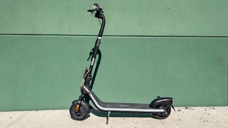 Segway Ninebot E2 Plus II standing in a driveway