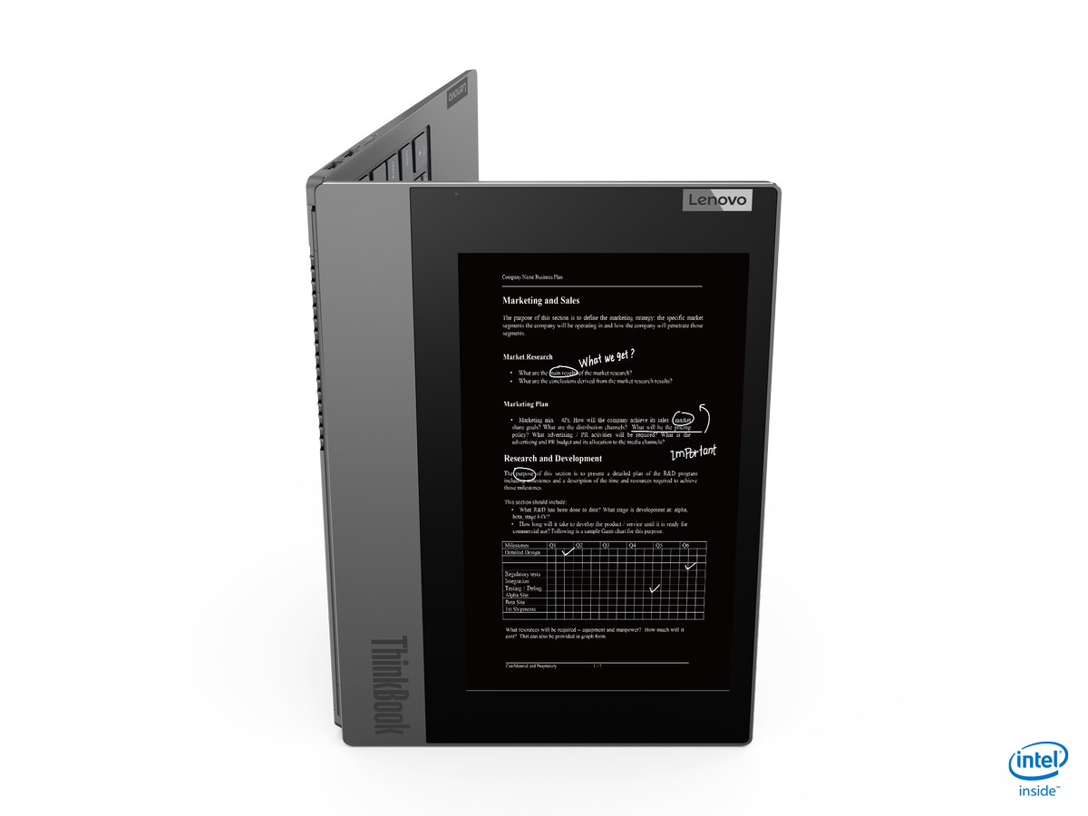 Lenovo ThinkBook Plus E Ink standing