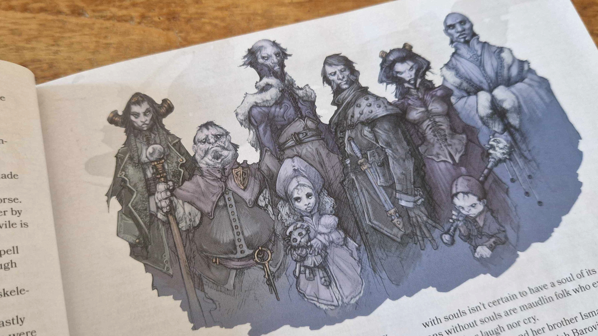 Curse of Strahd Revamped villagers looking into the foreground