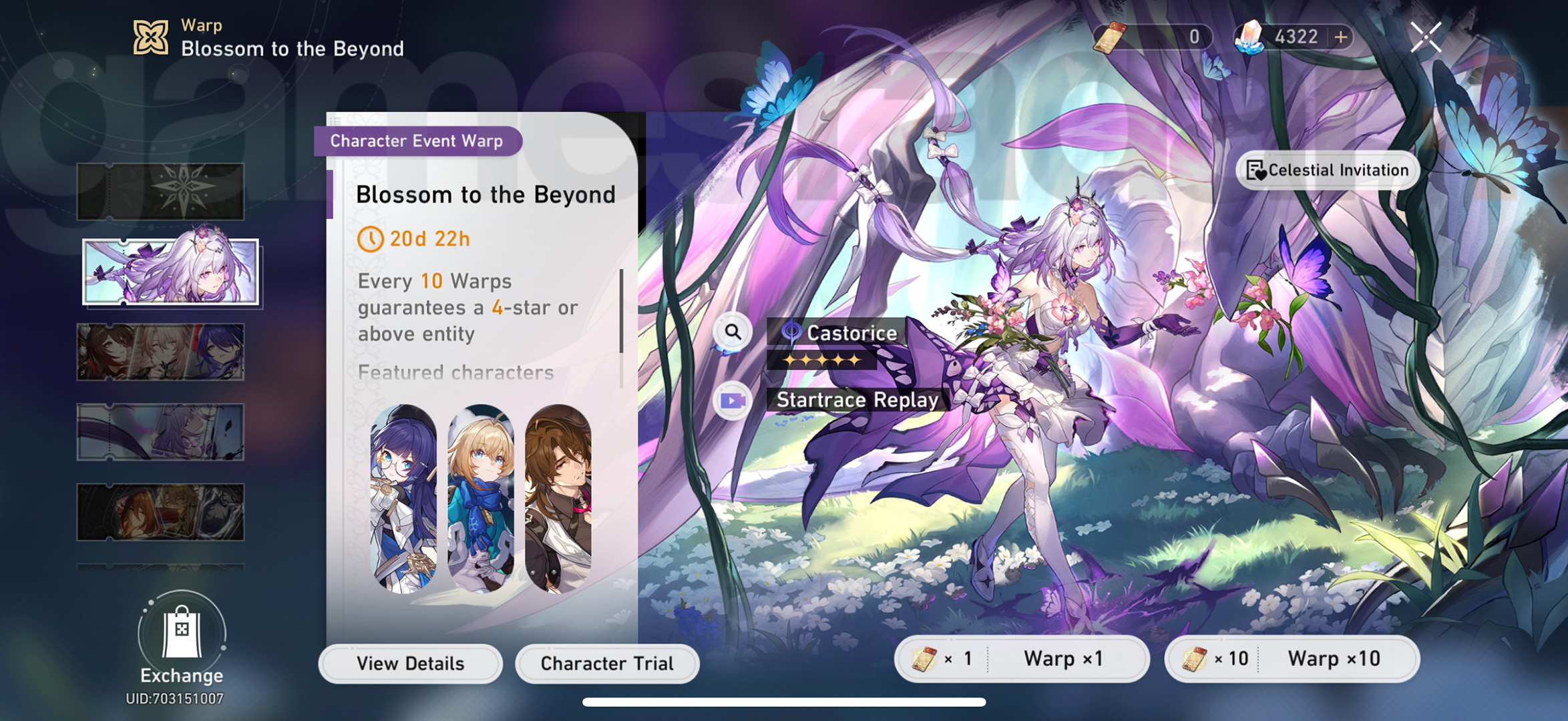 Honkai Star Rail banner schedule - Blossom to the Beyond