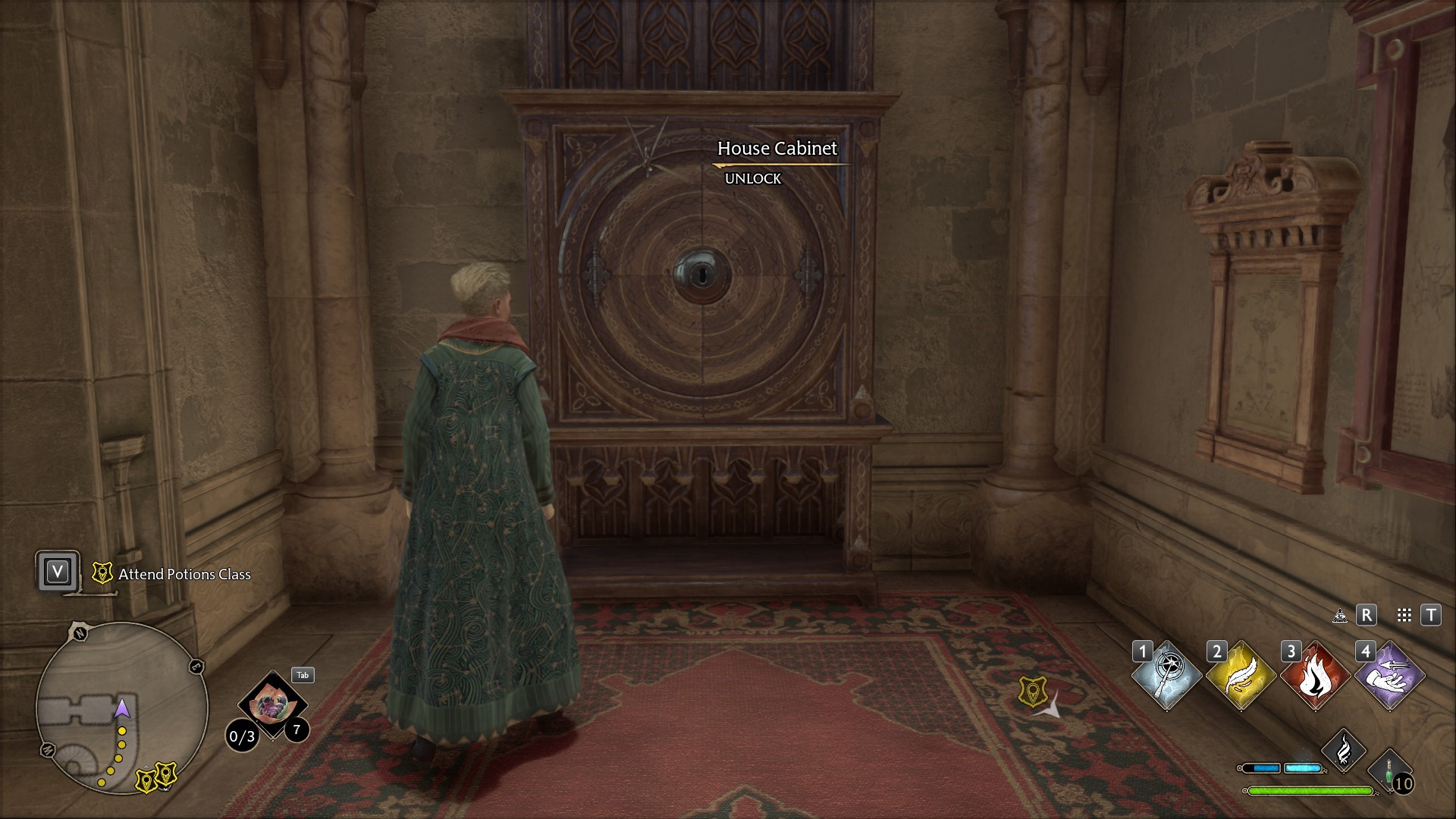 Hogwarts Legacy Daedalian Key location near Potions Classroom