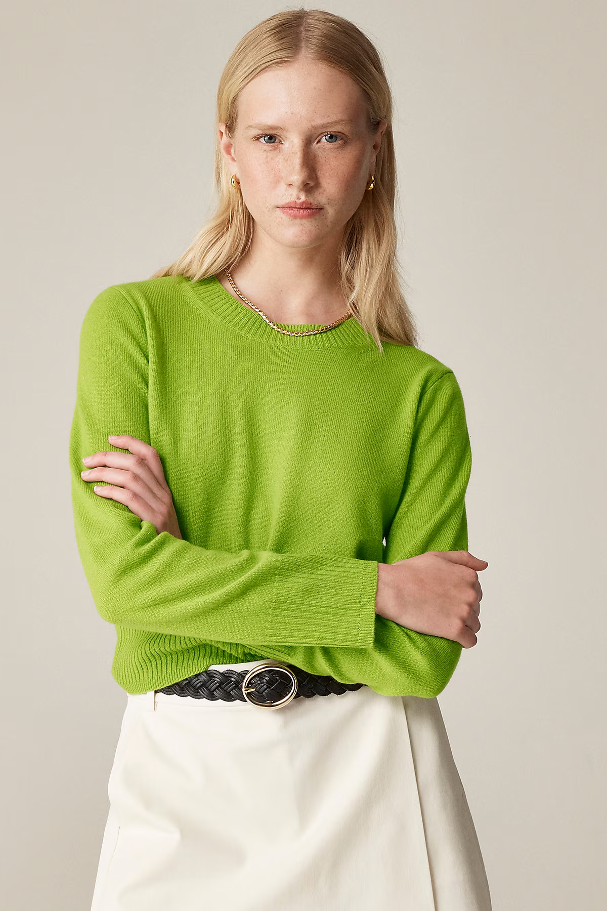 J.Crew Cashmere shrunken crewneck sweater