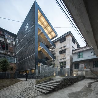 The design concept is rooted in the urban context of old Lianzhou.