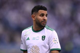 Riyad Mahrez in action for Al-Ahli against Al-Hilal in October 2023.