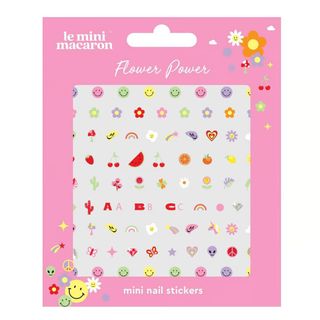  Le Mini Macaron Flower Power Mini Nail Stickers