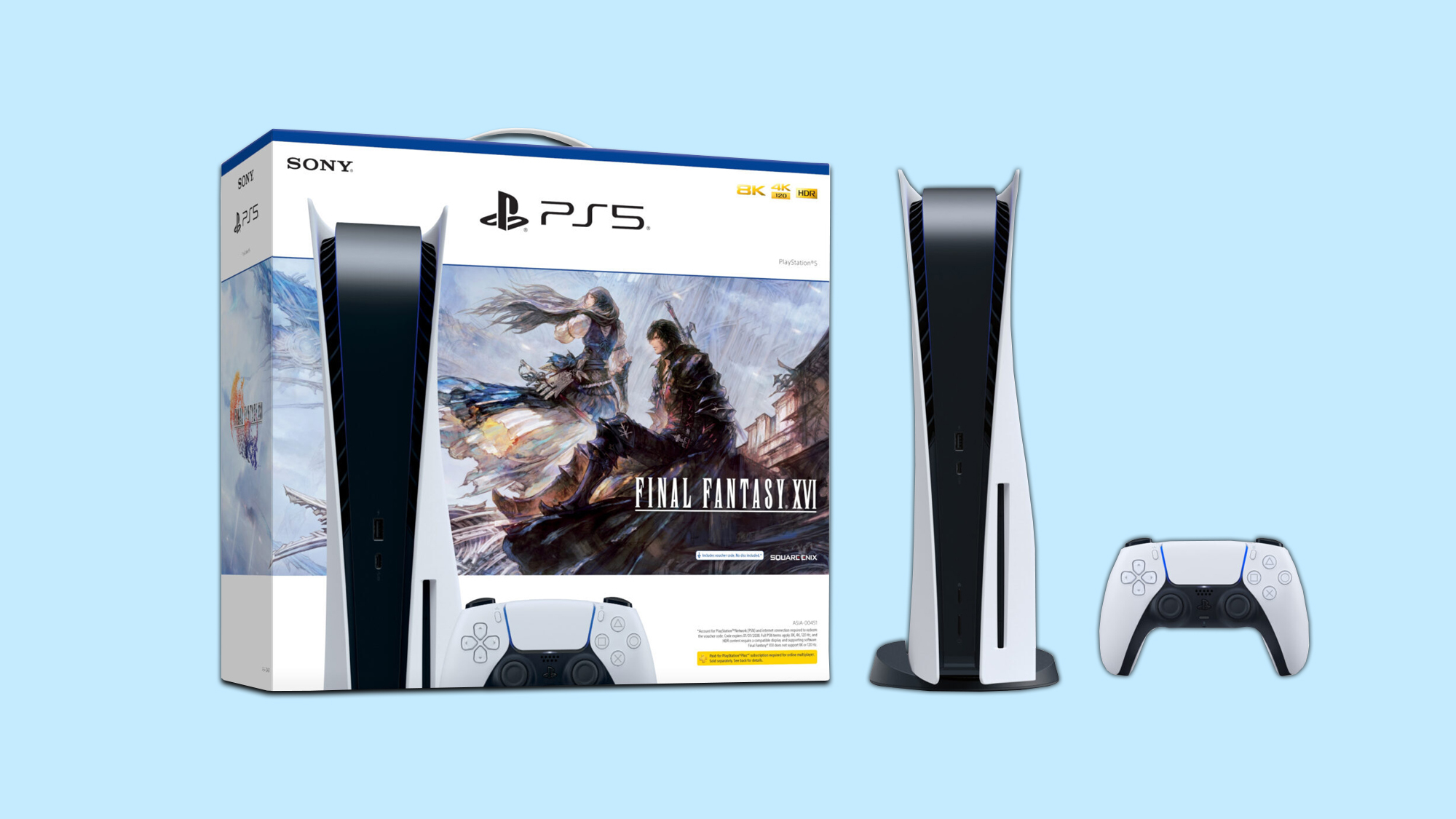 Playstation PS5 Final Fantasy XVI Voucher Console Silver