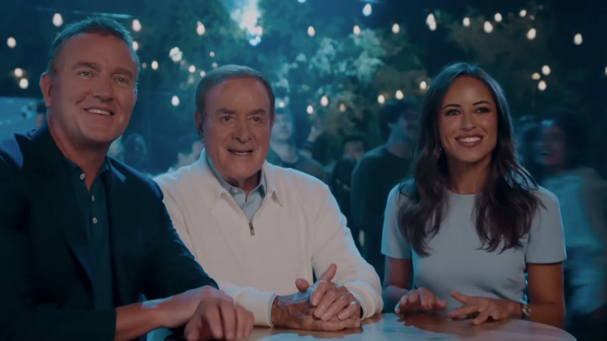 The crew from Thursday night football smiling in the intro