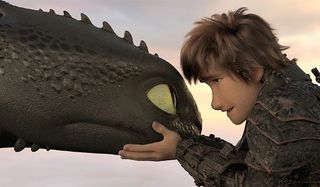 Toothless and Hiccup in How to Train Your Dragon 3