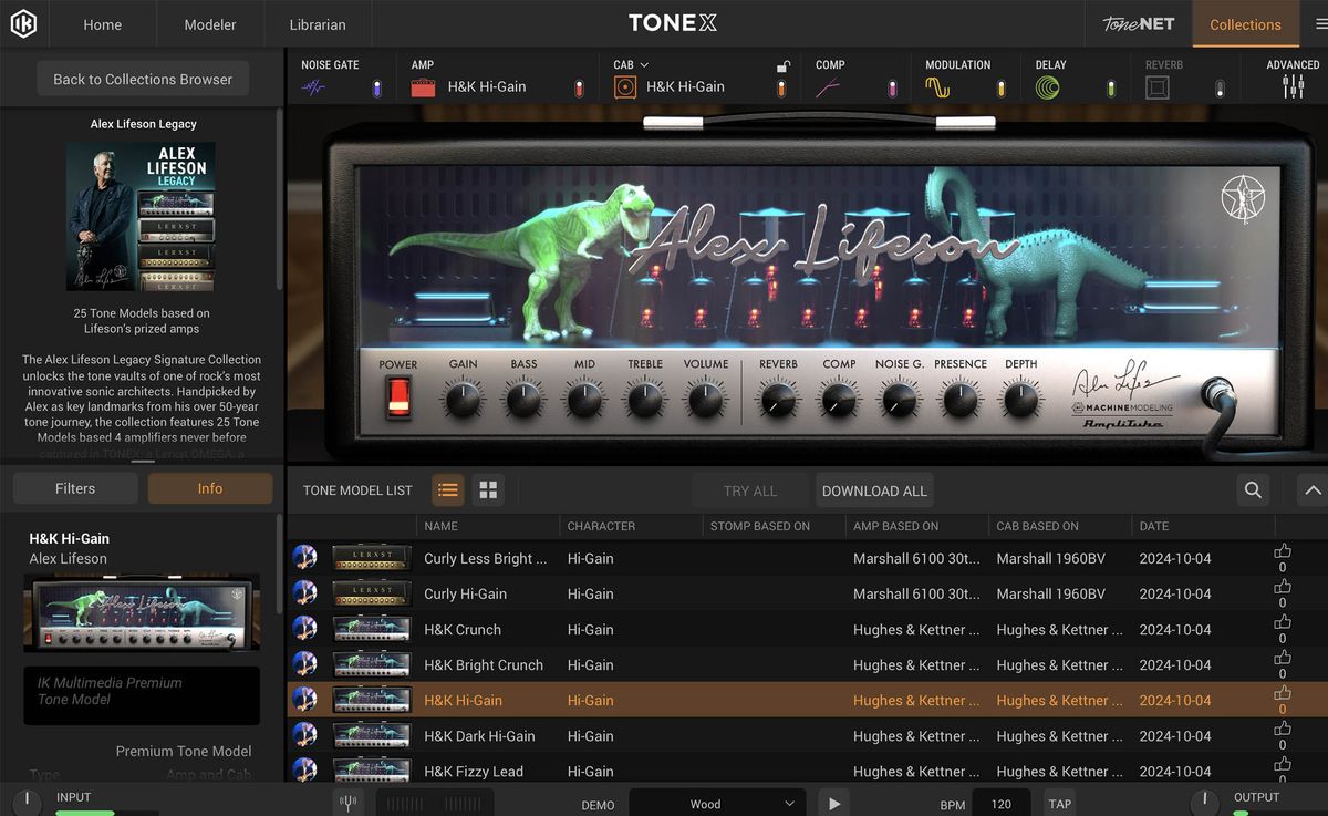 IK Multimedia TONEX Alex Lifeson Legacy Signature Collection
