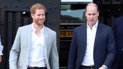 Prince William and Prince Harry in more collegial times
