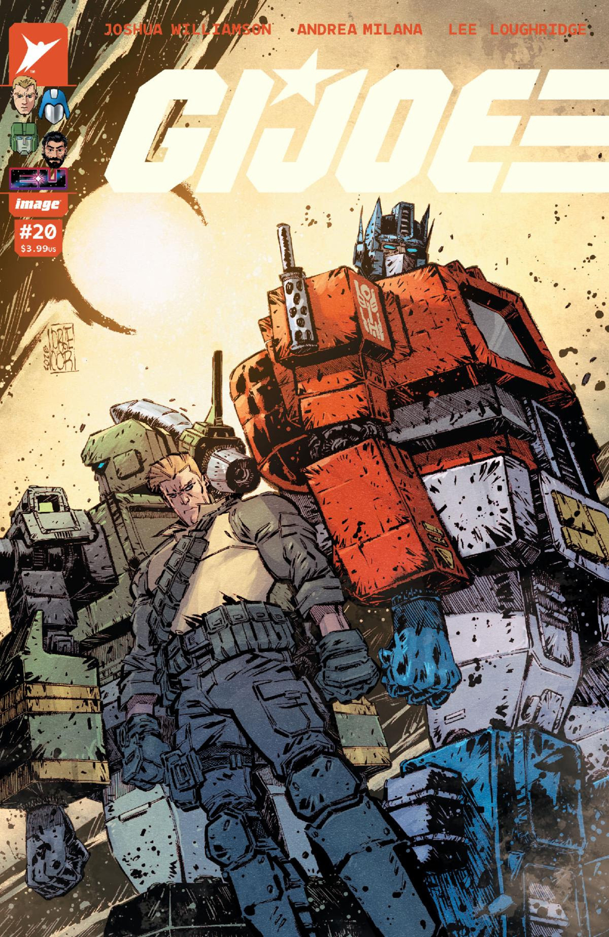 Transformers #20 cover by Jorge Corona & Mike Spicer