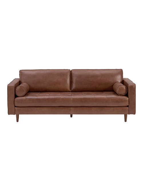 Sven Tufted Leather Sofa