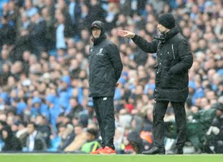 Pep Guardiola will send his side out to win when they take on Jurgen Klopp's Liverpool at Anfield