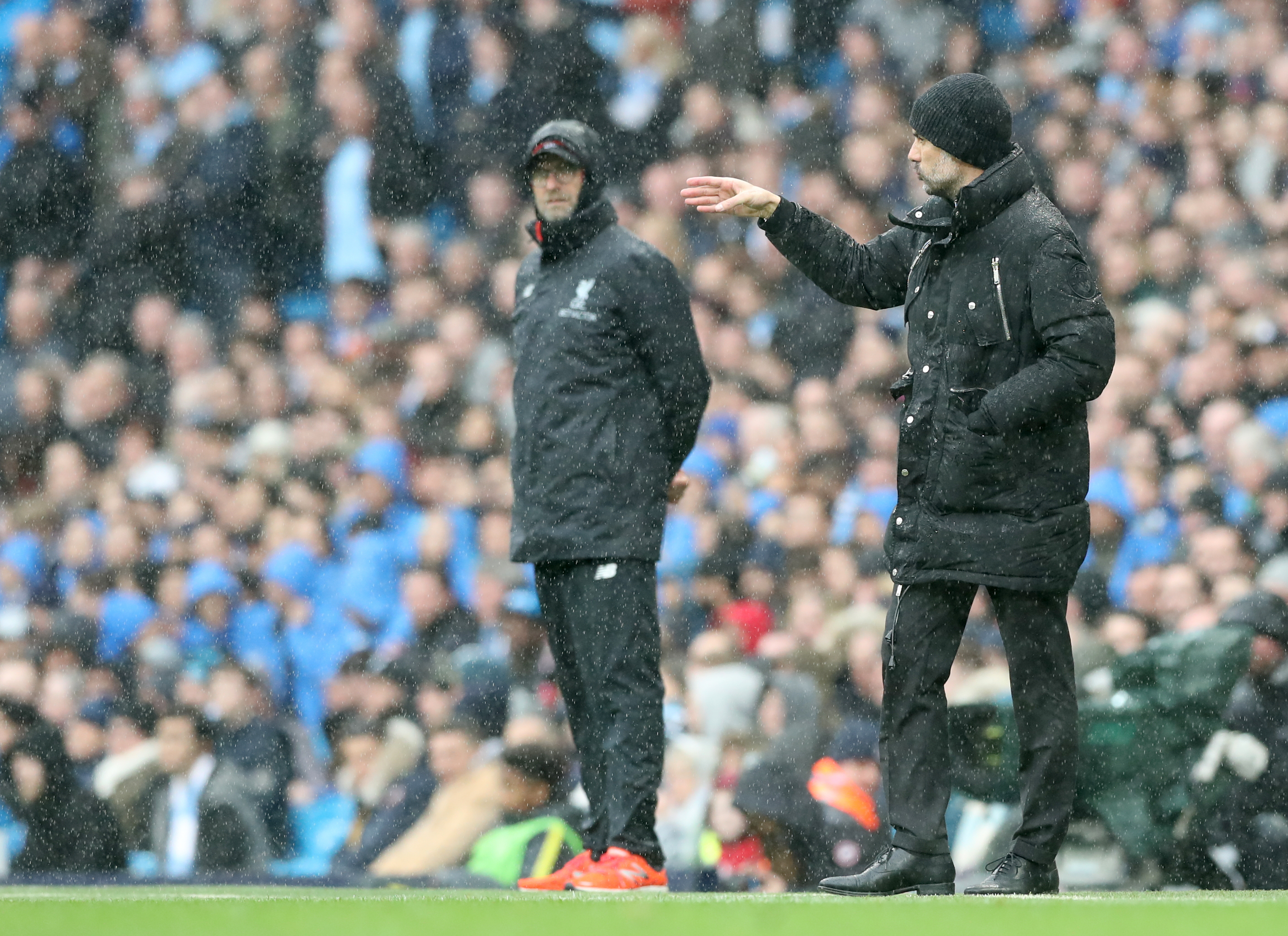 Pep Guardiola will send his side out to win when they take on Jurgen Klopp's Liverpool at Anfield