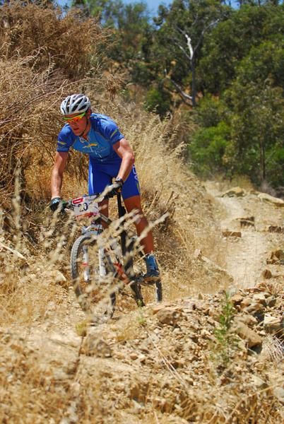 Michael Baker was not too far off the pace of the Merida flyer Adrian Jackson.
