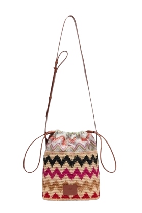 Missoni, Zigzag Medium Raffia Bucket Bag