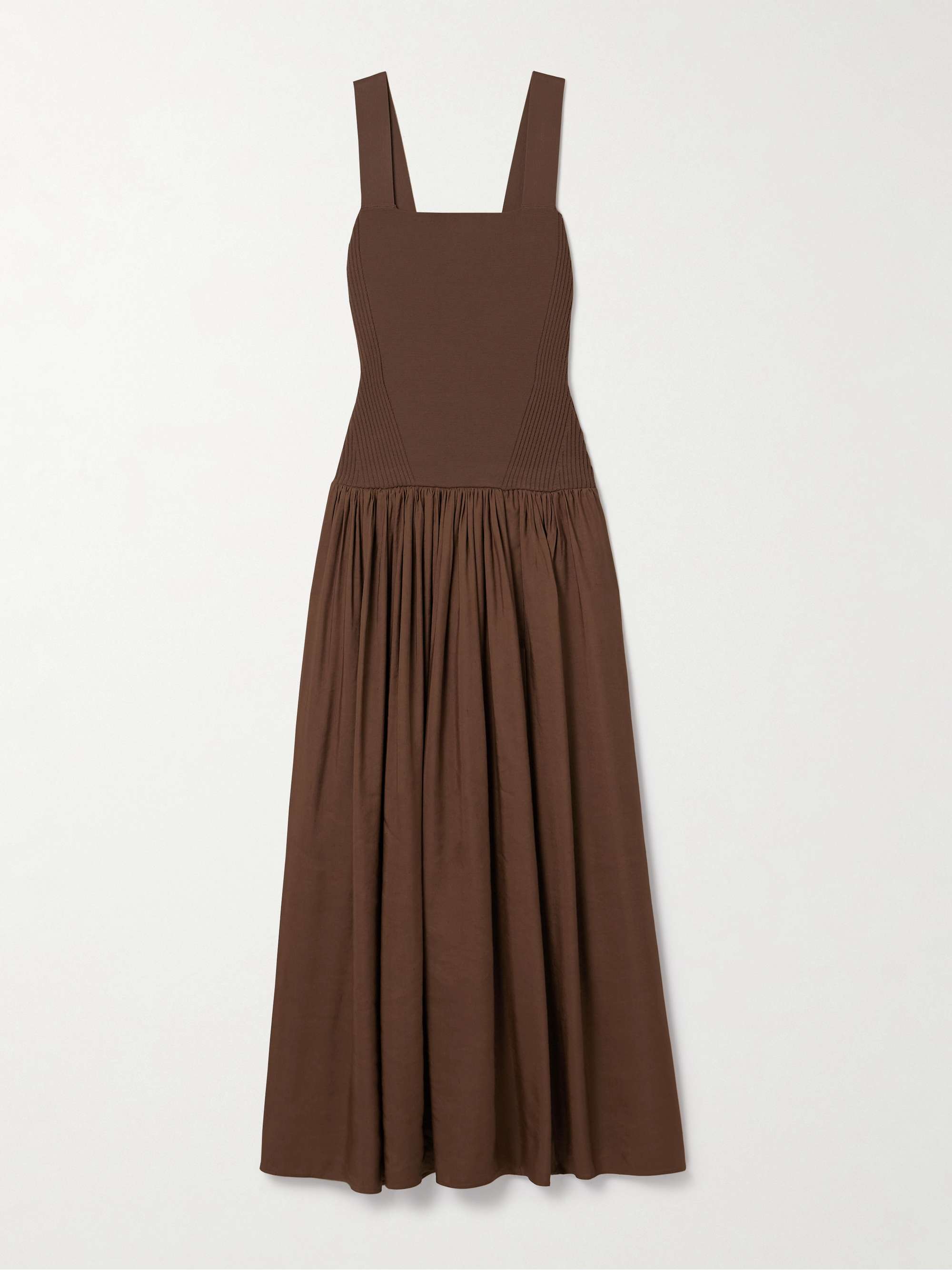 Stretch series and collection of linen fusion Midi dresses