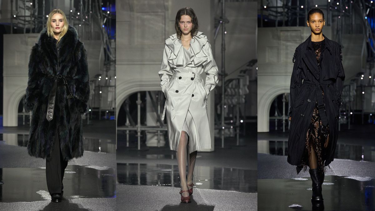 At Burberry, Going-Out Style, Ruffled Trench Coats, and the Next Cool-Girl Color Trend