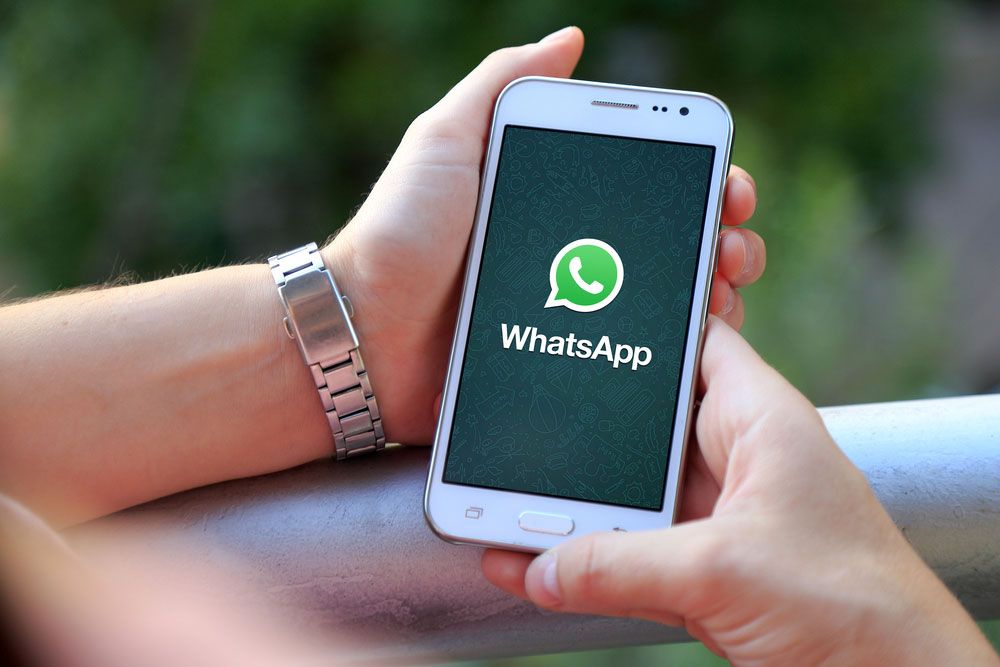 WhatsApp on an Android phone.