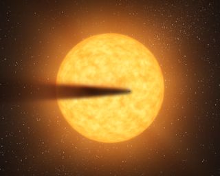 Possible disintegrating alien planet found using Kepler data.