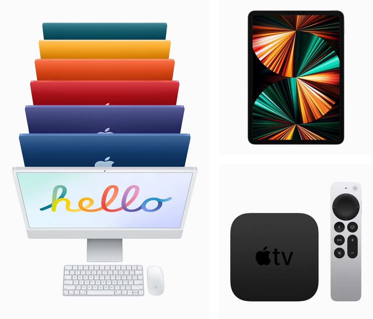 iMac, iPad Pro, Apple TV 4K