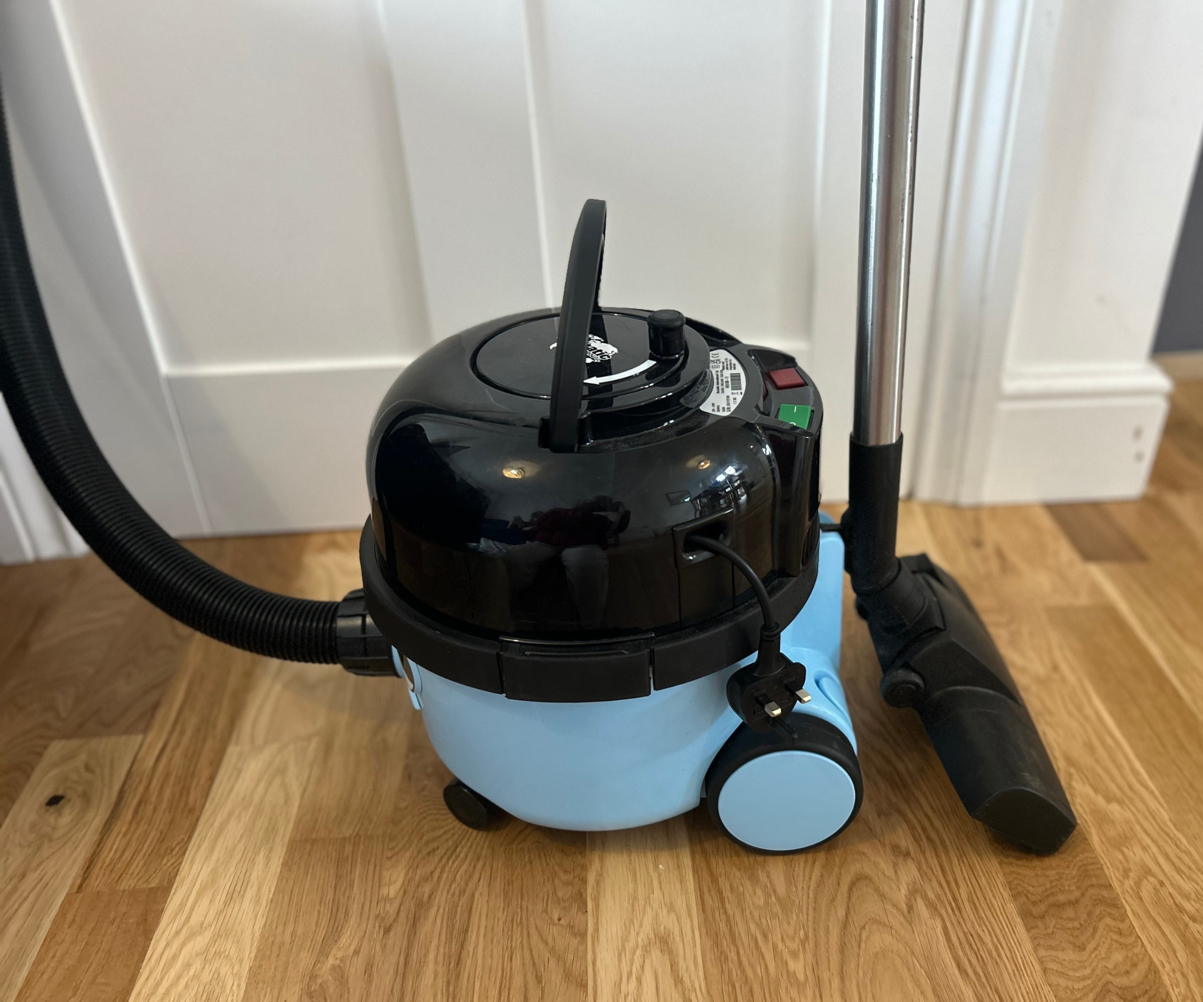 Close-up of Megan's Henry Allergy Vacuum Cleaner