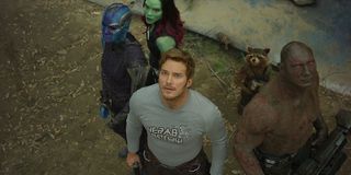 Nebula, Star-Lord, Gamora and Drax in Guardians of the Galaxy Vol. 2