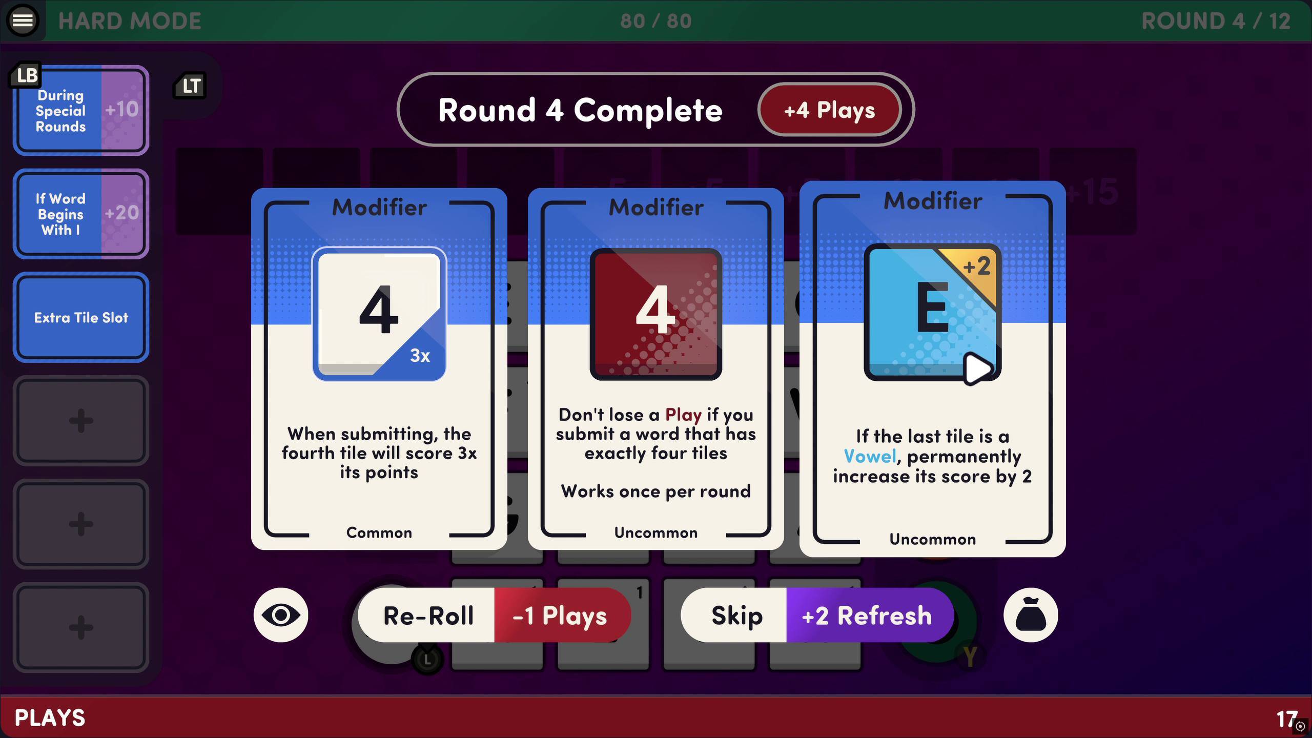 Word Play screenshots of a typical spelling match