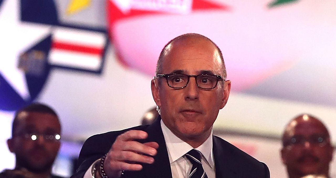 Matt Lauer during the NBC News Commander-in-Chief Forum