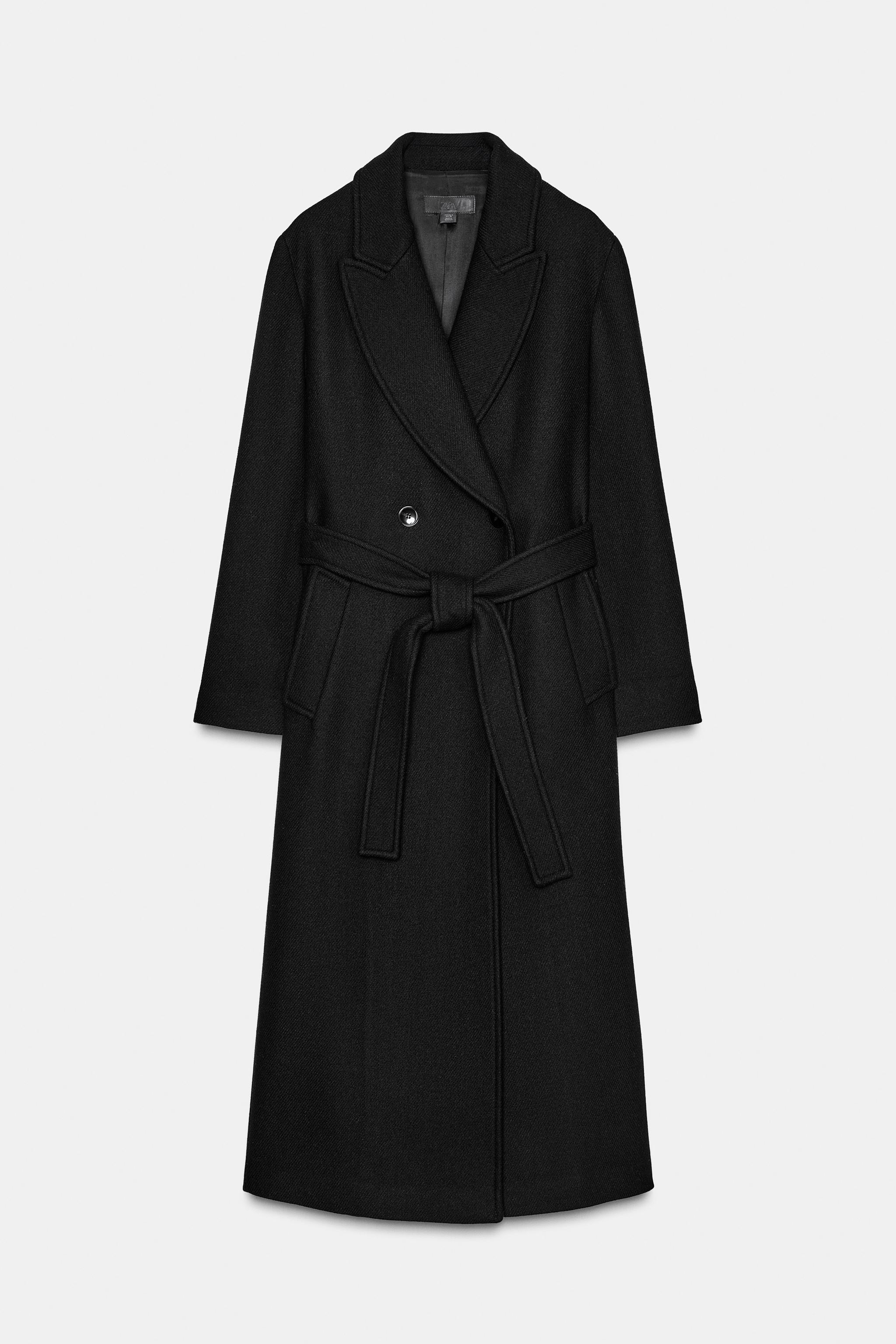 Long Belted Wool Coat