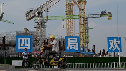 Construction work in Guangzhou, China