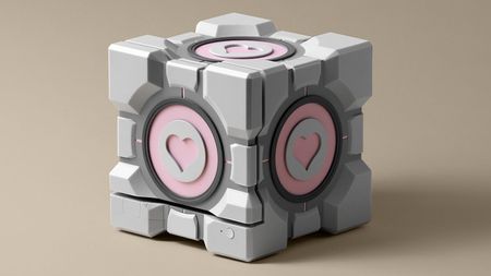 Dbrand Companion Cube case for the Steam Machine