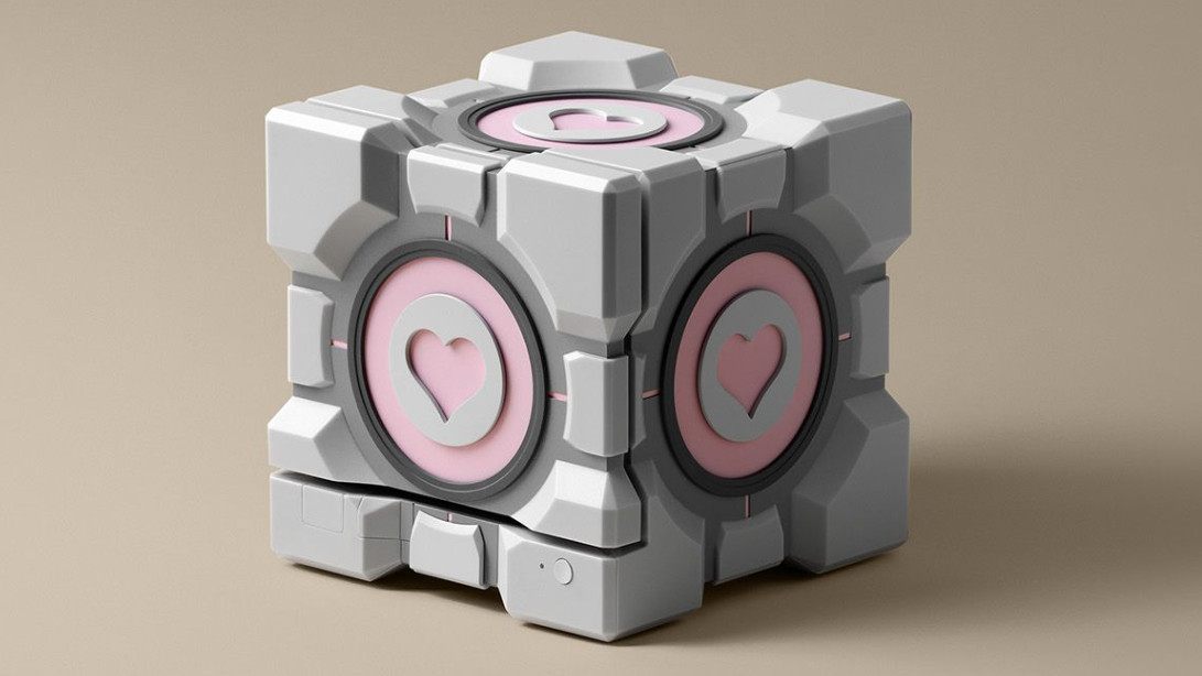 Dbrand Companion Cube case for the Steam Machine
