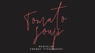 Best free fonts: Sample of Tomato Soup