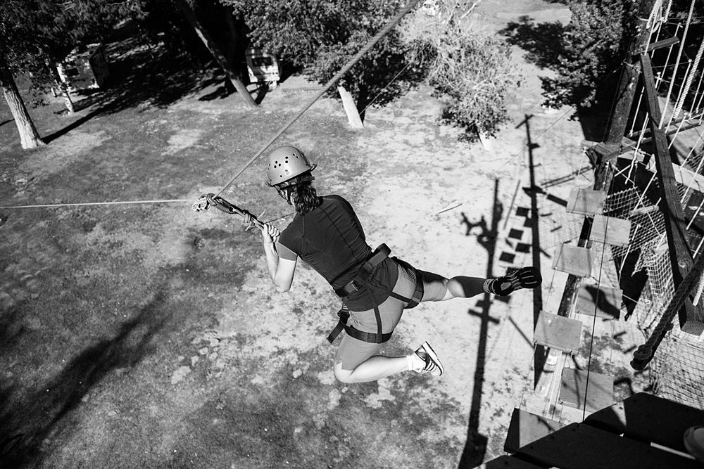 Cylance Pro Cycling riders had ropes courses as team building exercises