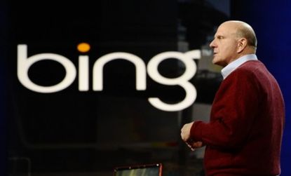 Microsoft CEO Steve Ballmer discussing Bing
