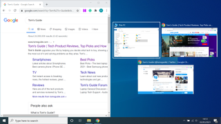 how to split the screen on Windows 10 - select second window