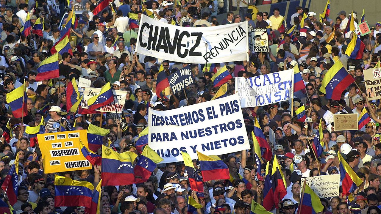 Protesters in Venezuela