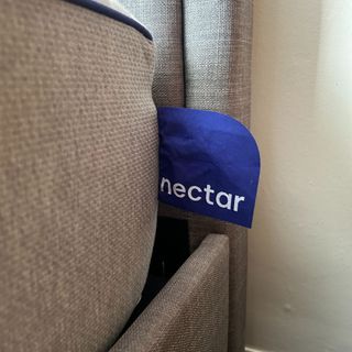 The Nectar Hybrid mattress being tested at home