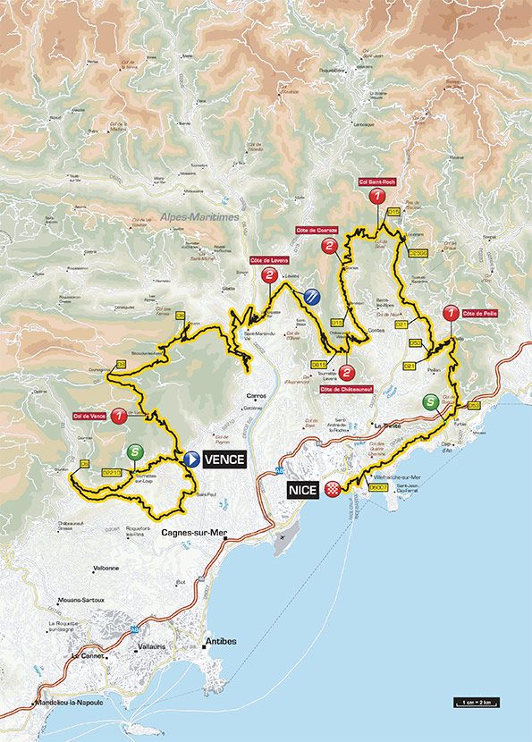 Paris - Nice - Stage 6 Map