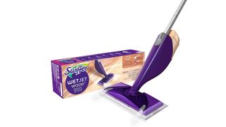 The Swiffer WetJet Wood Cleaner is the best cleaner for hardwood floors if you're in a hurry