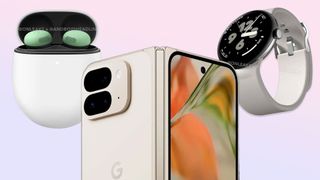 Google Pixel Buds Pro 2, Google Pixel 9 Pro Fold, Google PIxel Watch 3