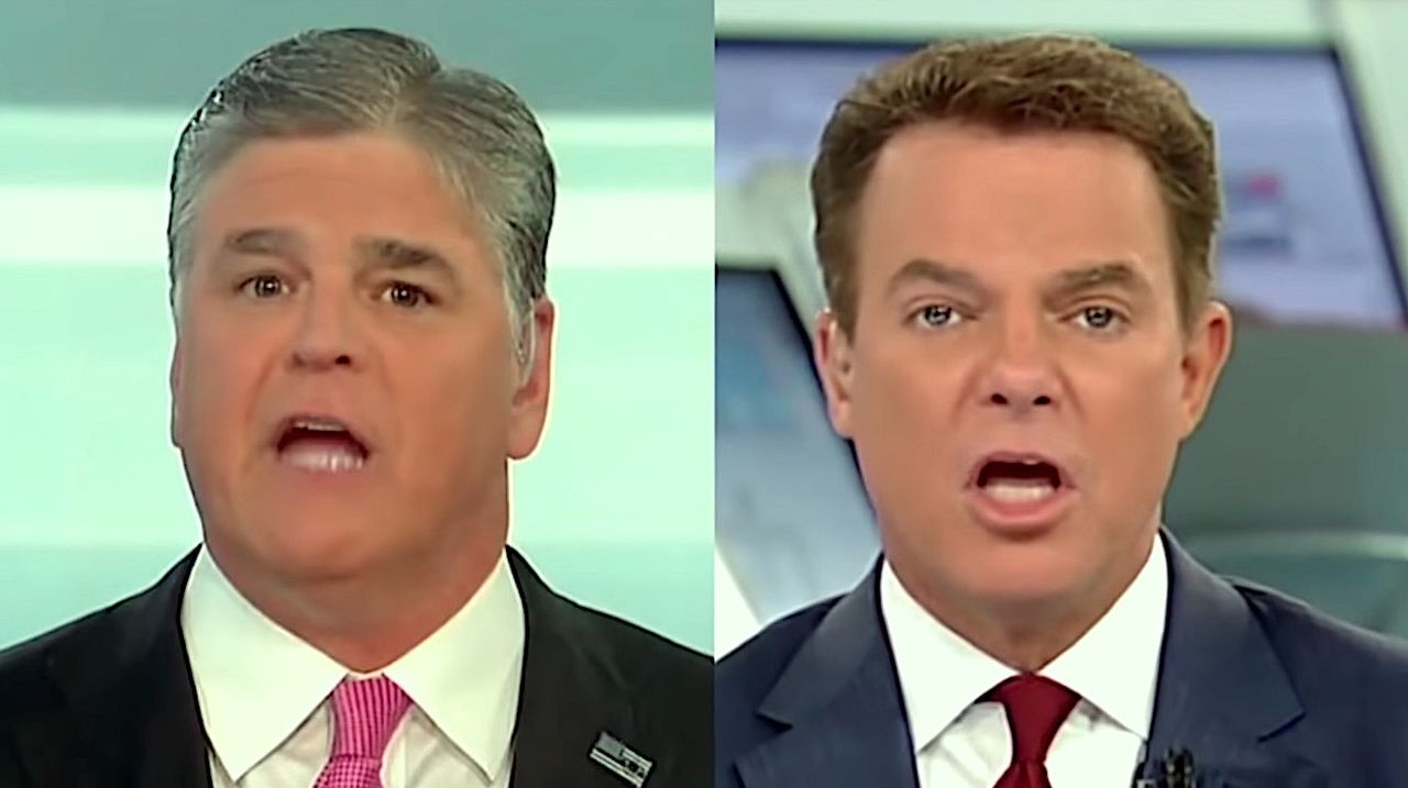 Sean Hannity and Shep Smith virtually argue