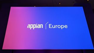 A screen showing the logo for Appian Europe 2022