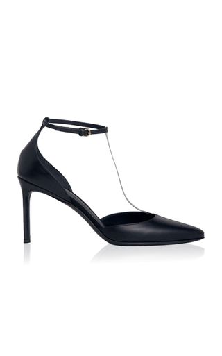 T-Strap Leather D'orsay Pumps