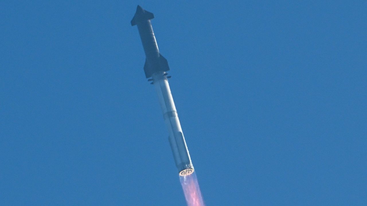 The SpaceX Starship lifts off from Starbase near Boca Chica, Texas, on November 19, 2024, for the Starship Flight 6 test.