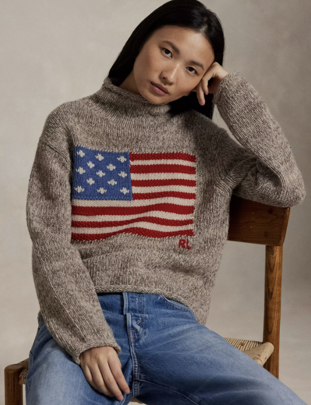 Polo Ralph Lauren , Flag Knitted Crew Neck Jumper